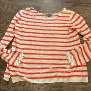 Vince red striped sweater